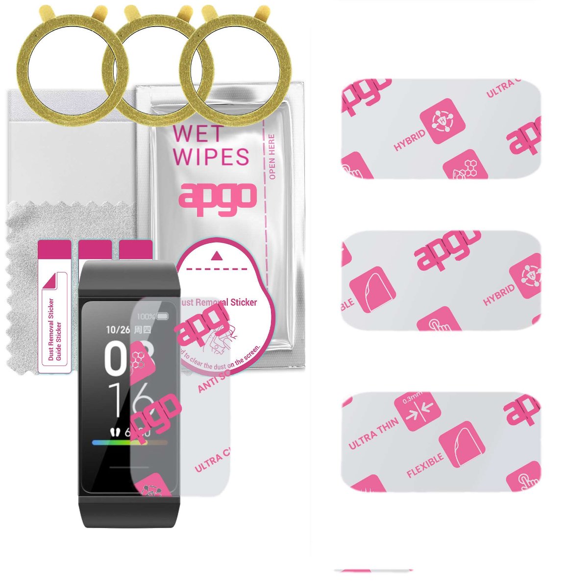 3x Szkło Hybrydowe do Xiaomi Mi Band 4C