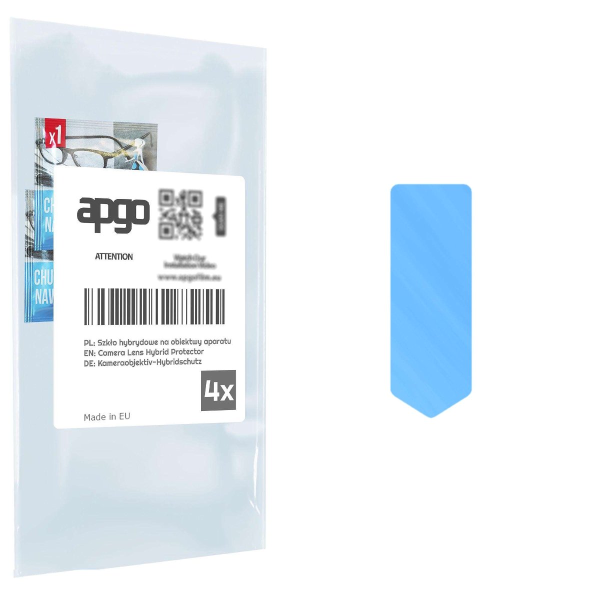 4x Szkło hybrydowe na aparat obiektyw kamerę 9H do Ulefone X5 Pro - apgo hybrid Camera Lens Protector