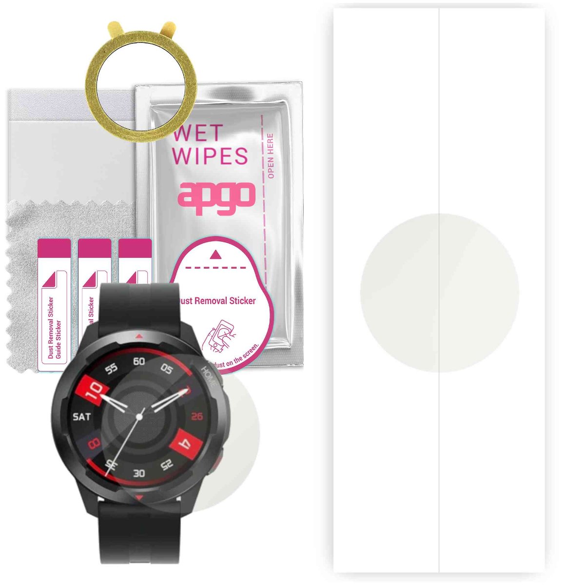 1x Folia hydrożelowa MATOWA do Colmi M40 - apgo Smartwatch Hydrogel MATTE Protection Ochrona na ekran smartwatcha