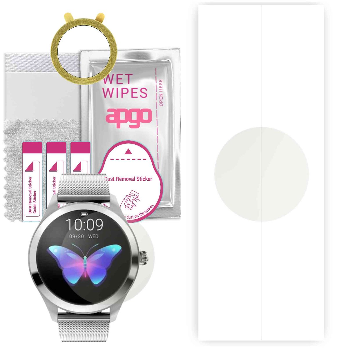 1x Folia hydrożelowa MATOWA do Oro-Med Oro-Smart Lady - apgo Smartwatch Hydrogel MATTE Protection Ochrona na ekran smartwatcha