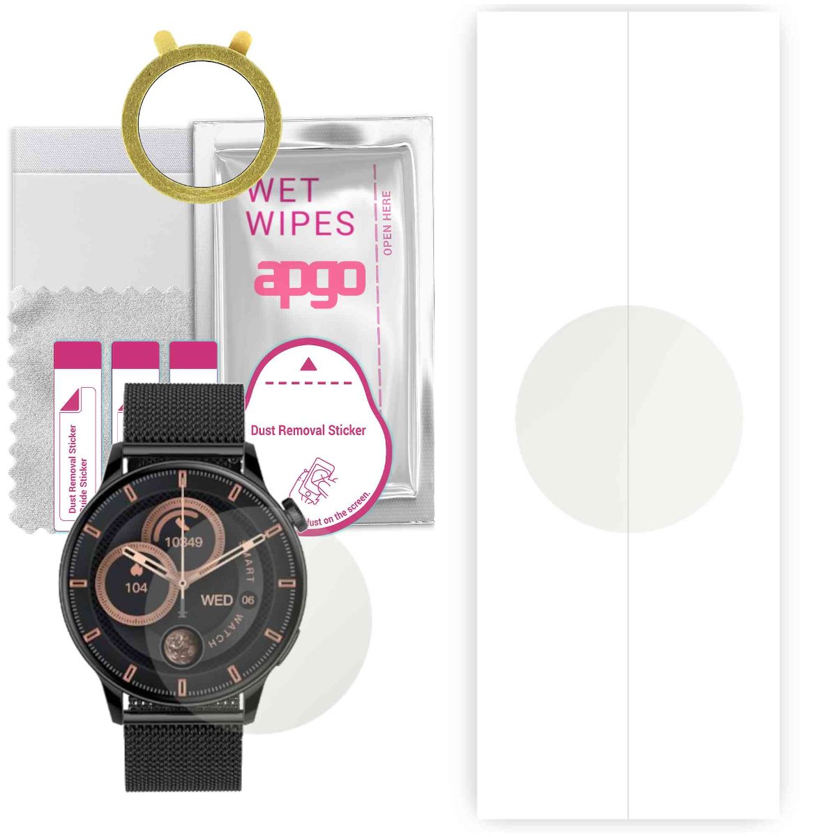1x Folia hydrożelowa MATOWA do Maxcom FW58 Vanad Pro - apgo Smartwatch Hydrogel MATTE Protection Ochrona na ekran smartwatcha