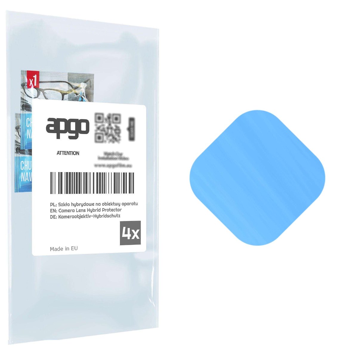 4x Szkło hybrydowe na aparat obiektyw kamerę 9H do Vivo X50E - apgo hybrid Camera Lens Protector