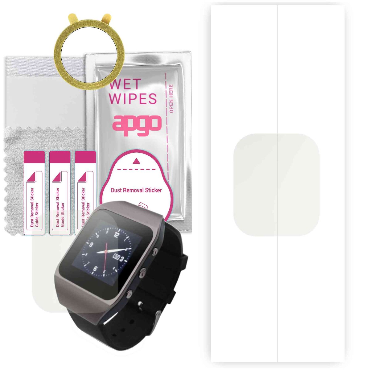 1x Folia hydrożelowa MATOWA do ART AMP02B - apgo Smartwatch Hydrogel MATTE Protection Ochrona na ekran smartwatcha