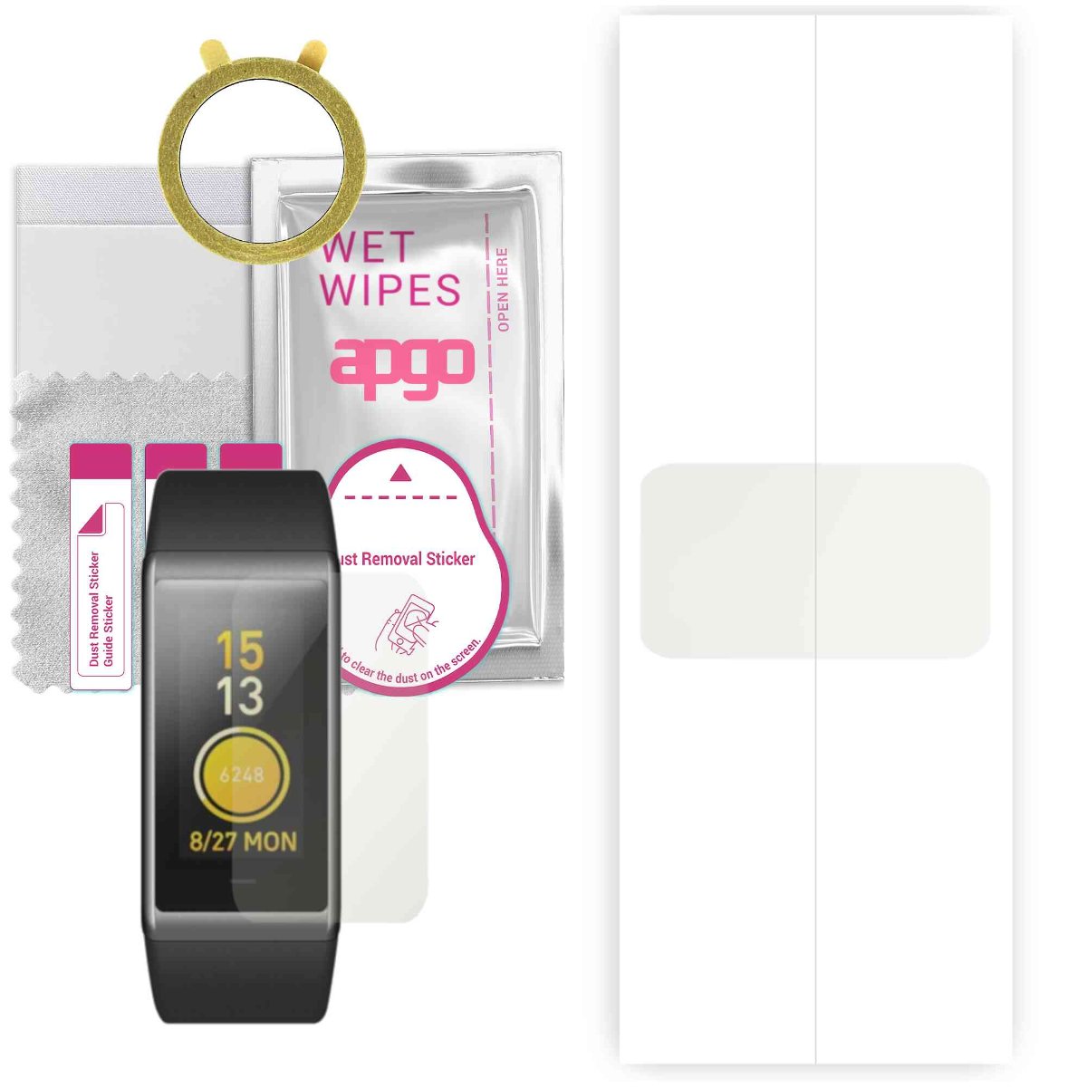 1x Folia hydrożelowa MATOWA do Amazfit Cor - apgo Smartwatch Hydrogel MATTE Protection Ochrona na ekran smartwatcha