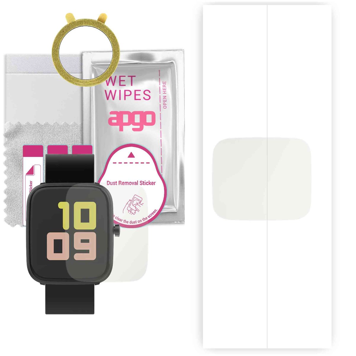1x Folia hydrożelowa MATOWA do Vector Smart Classic - apgo Smartwatch Hydrogel MATTE Protection Ochrona na ekran smartwatcha