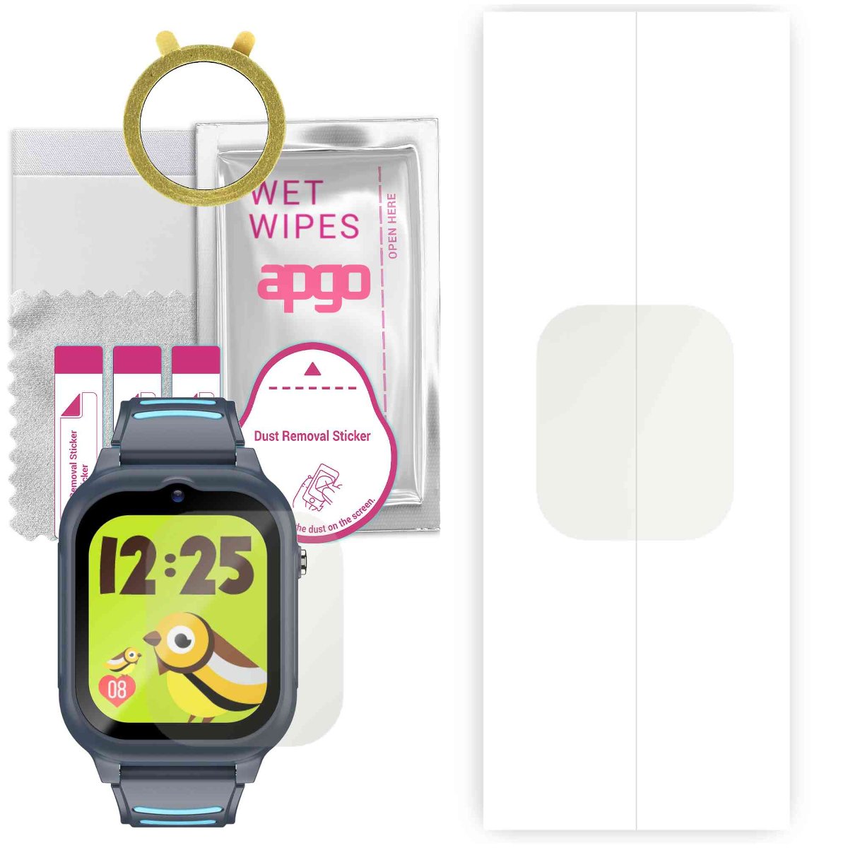 1x Folia hydrożelowa MATOWA do Forever Look Me KW-510 - apgo Smartwatch Hydrogel MATTE Protection Ochrona na ekran smartwatcha