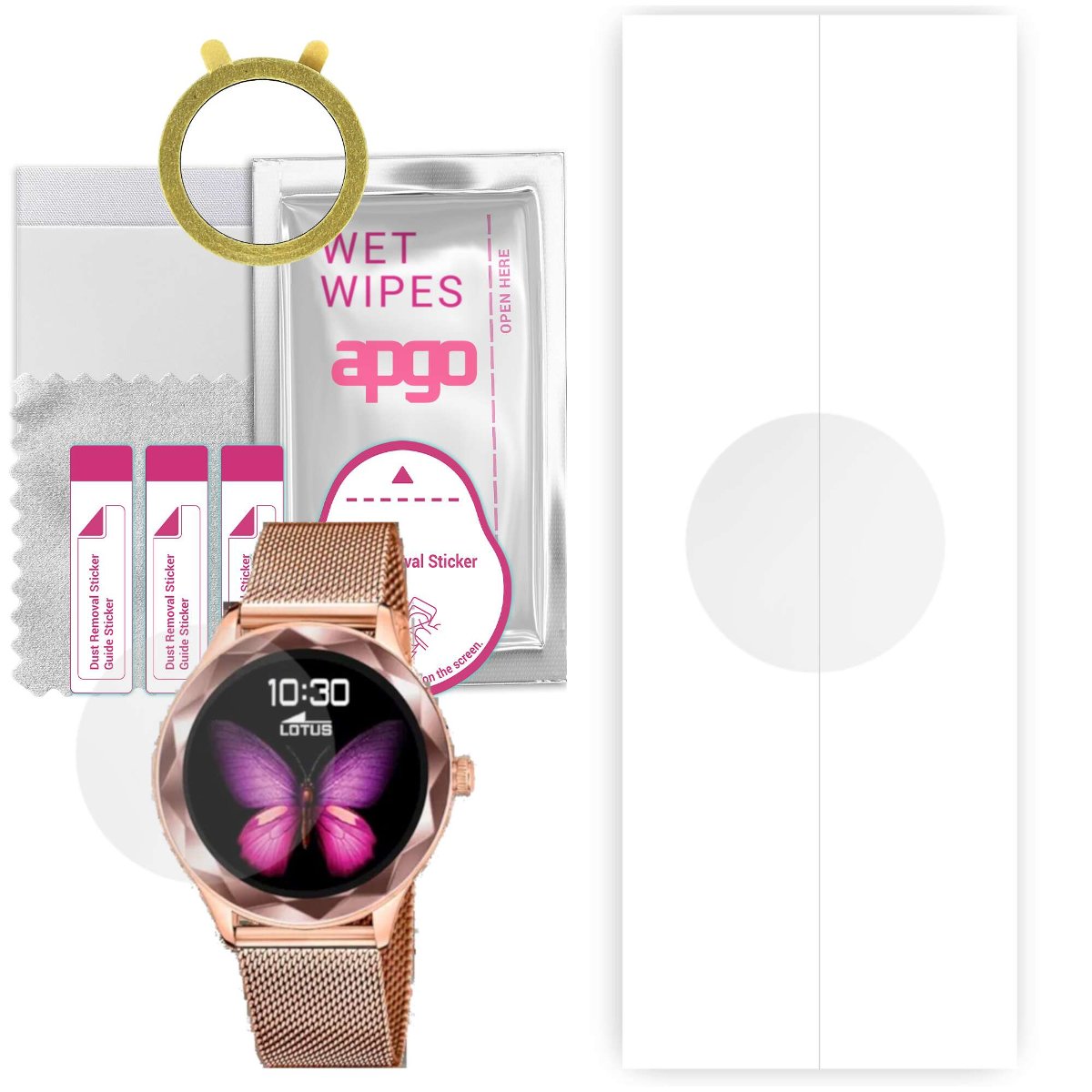 1x Folia hydrożelowa do Lotus Smartwatch 50036/1 - apgo Smartwatch Hydrogel Protection Ochrona na ekran smartwatcha