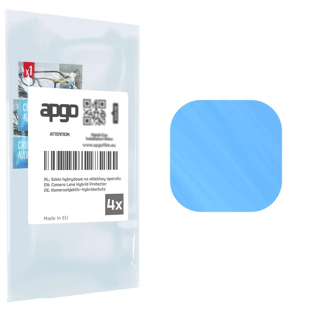 4x Szkło hybrydowe na aparat obiektyw kamerę 9H do Oppo A73 2020 - apgo hybrid Camera Lens Protector