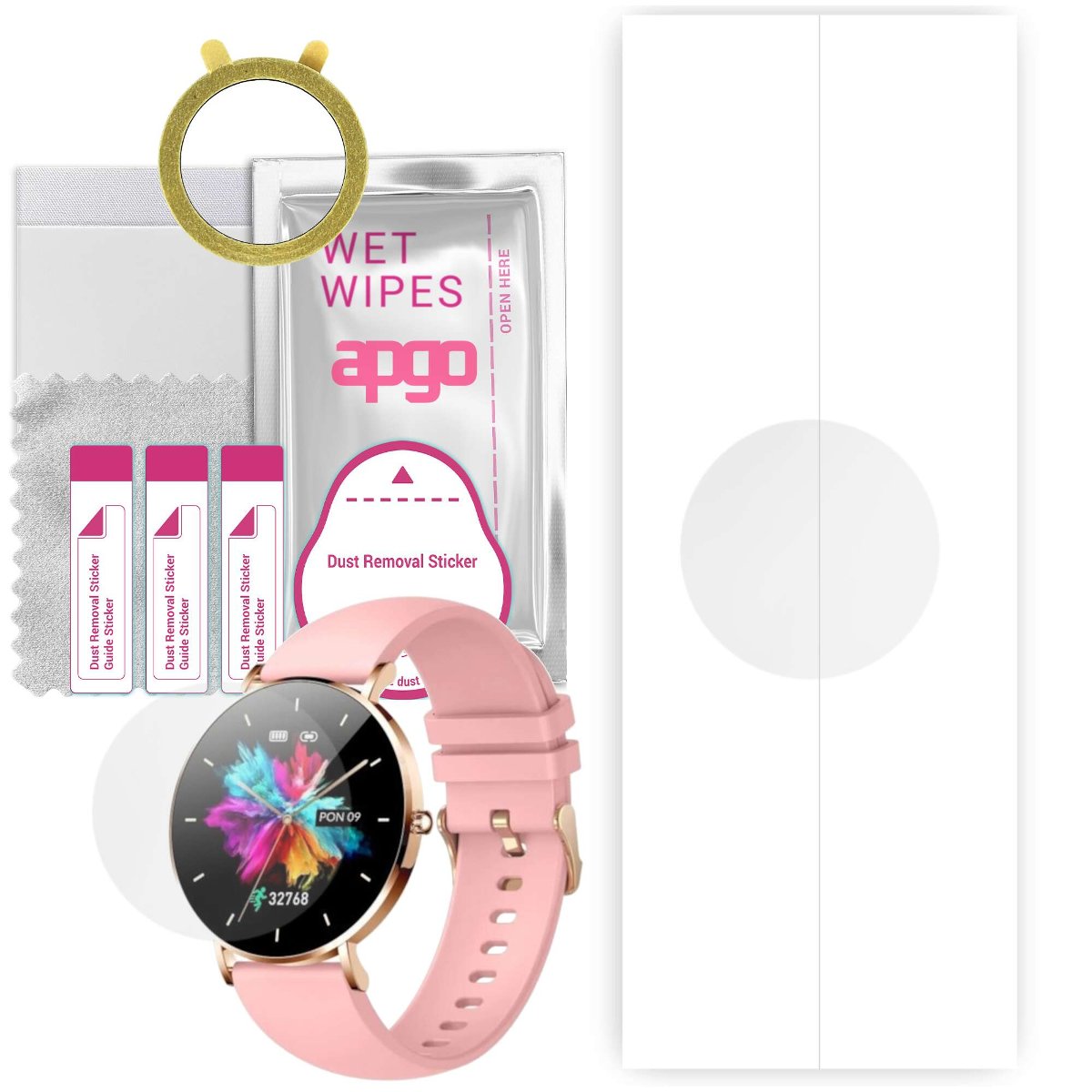 1x Folia hydrożelowa do Manta Alexa SWU501PK - apgo Smartwatch Hydrogel Protection Ochrona na ekran smartwatcha