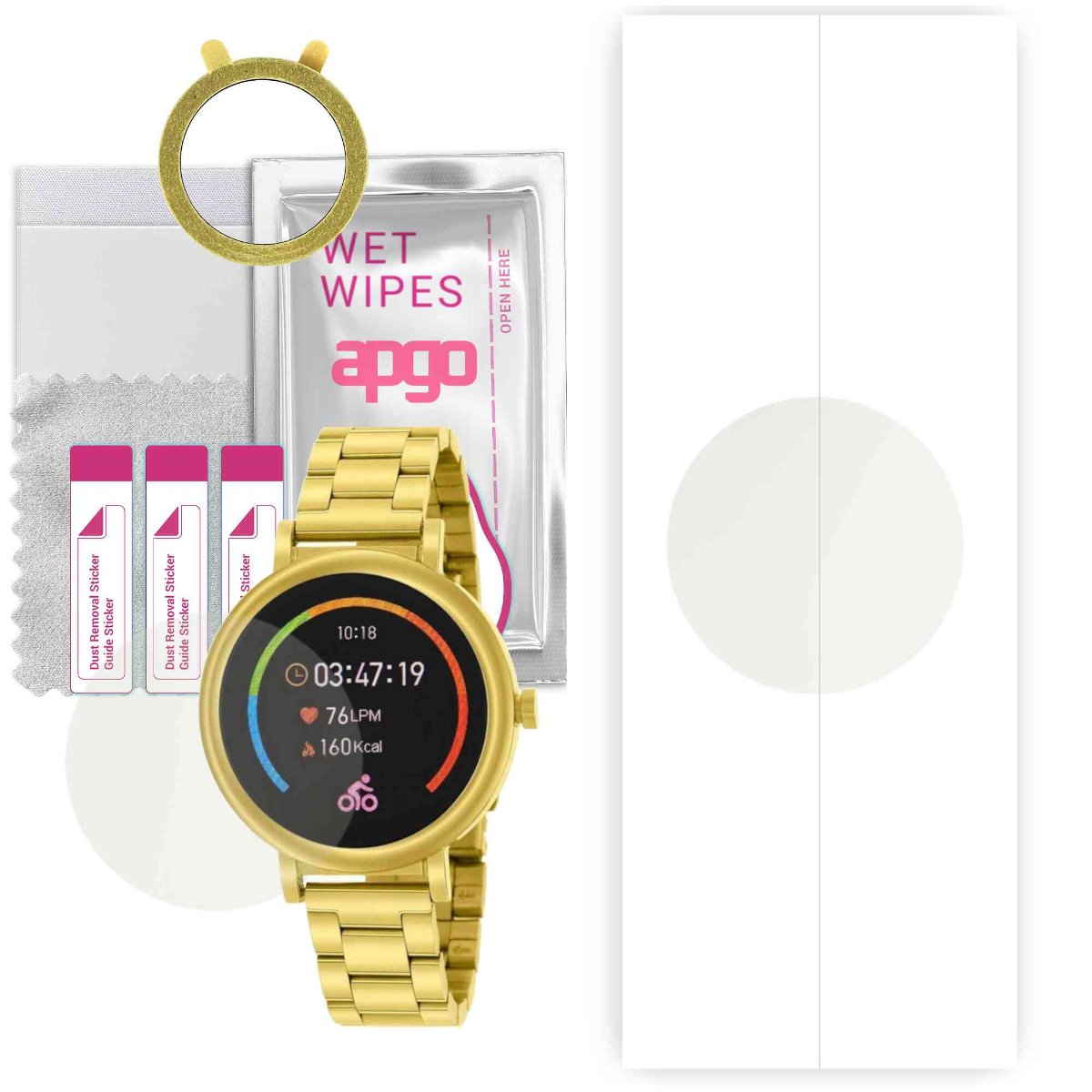 1x Folia hydrożelowa MATOWA do Marea Lady - apgo Smartwatch Hydrogel MATTE Protection Ochrona na ekran smartwatcha