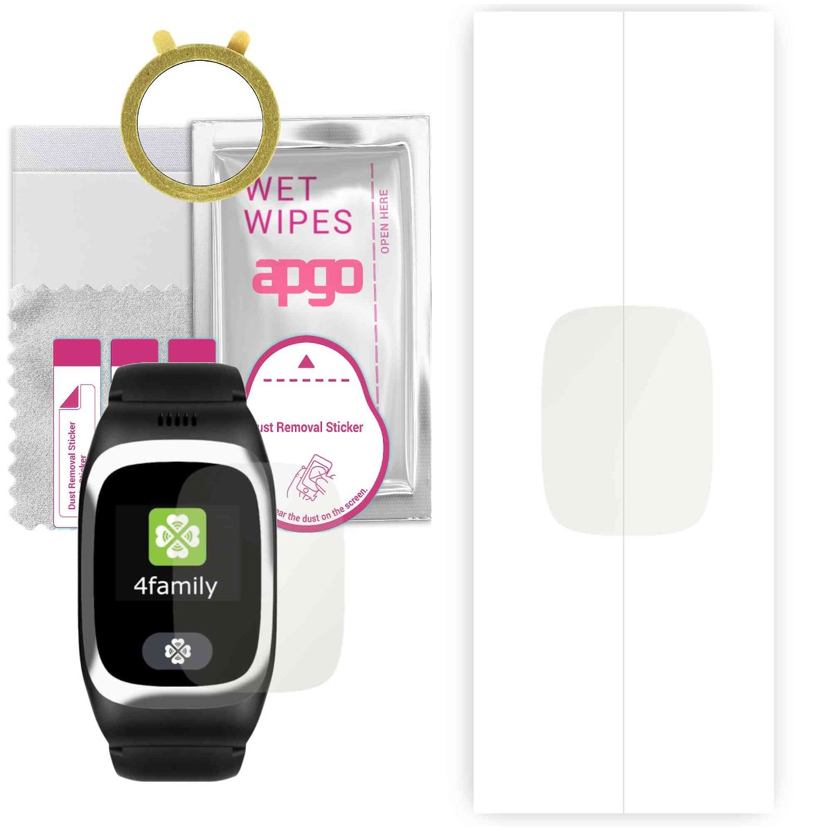 1x Folia hydrożelowa MATOWA do myPhone (HAMMER) myBand 4family - apgo Smartwatch Hydrogel MATTE Protection Ochrona na ekran smartwatcha