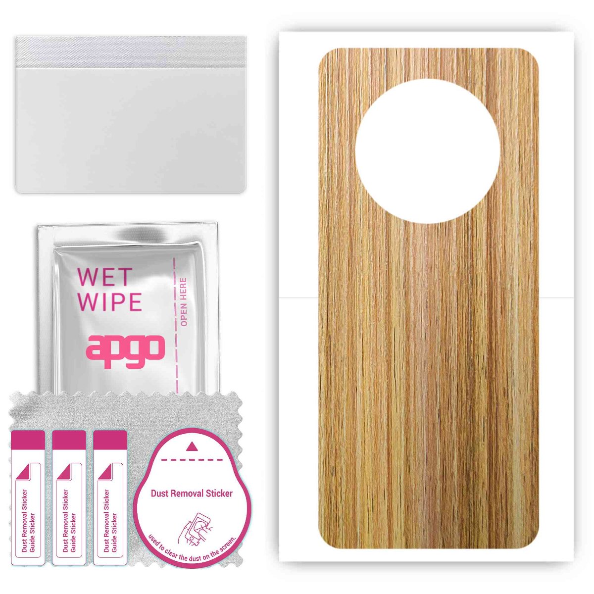 Folia naklejka skórka strukturalna na TYŁ do ZTE Voyage 40 -  Drewno Dąb Miodowy - apgo SKINS