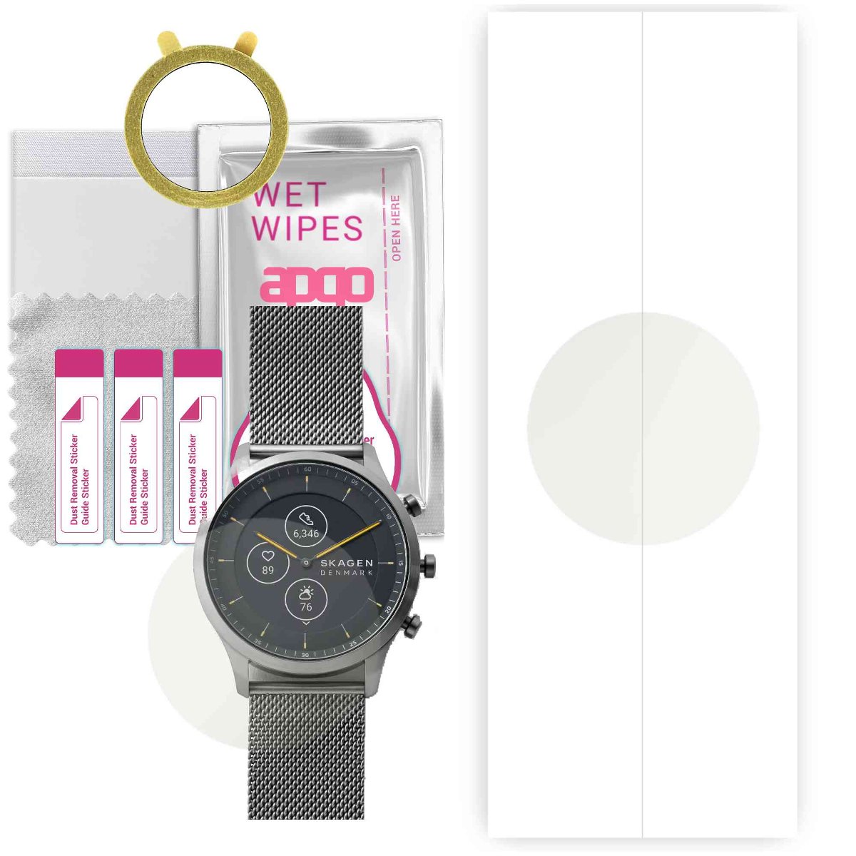 1x Folia hydrożelowa MATOWA do Skagen Hybrid HR Jorn - apgo Smartwatch Hydrogel MATTE Protection Ochrona na ekran smartwatcha