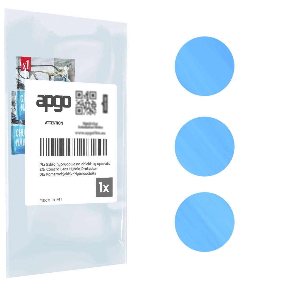 1x Szkło hybrydowe na aparat obiektyw kamerę 9H do Samsung Galaxy Z Fold5 - apgo hybrid Camera Lens Protector