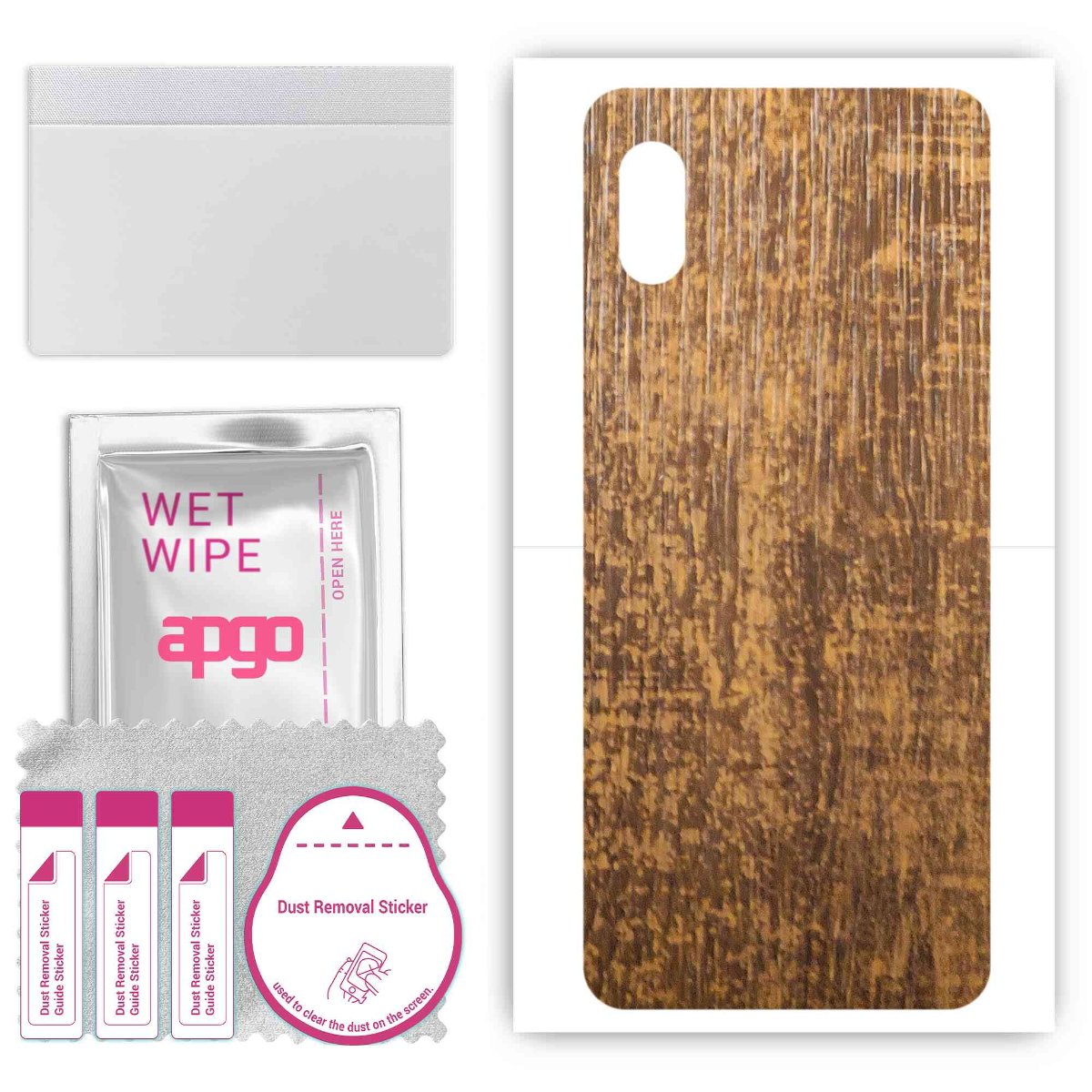 Folia naklejka skórka strukturalna na TYŁ do Samsung Galaxy A21 SC-42A -  Drewno Dąb Stary - apgo SKINS