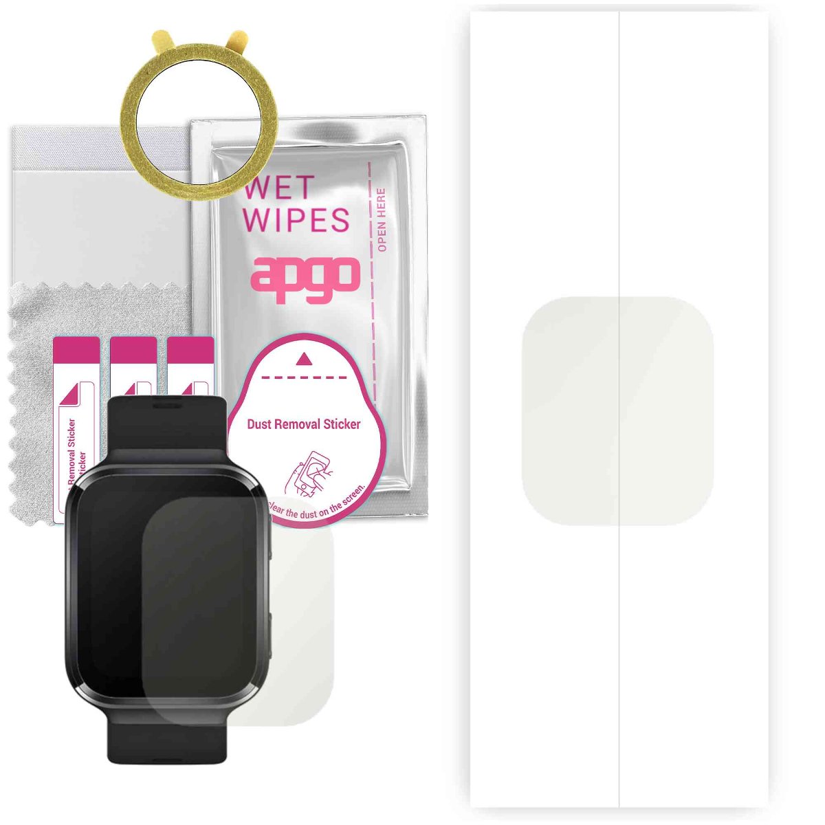 1x Folia hydrożelowa MATOWA do 70MAI Saphir Watch - apgo Smartwatch Hydrogel MATTE Protection Ochrona na ekran smartwatcha