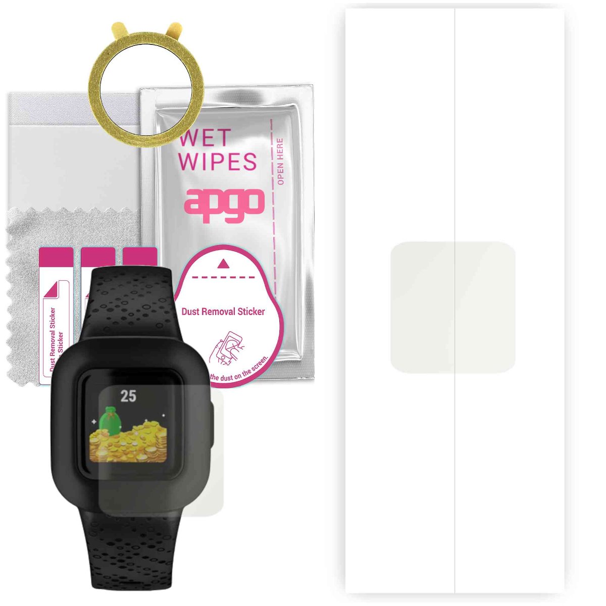 1x Folia hydrożelowa MATOWA do Garmin Vivofit junior 3 - apgo Smartwatch Hydrogel MATTE Protection Ochrona na ekran smartwatcha