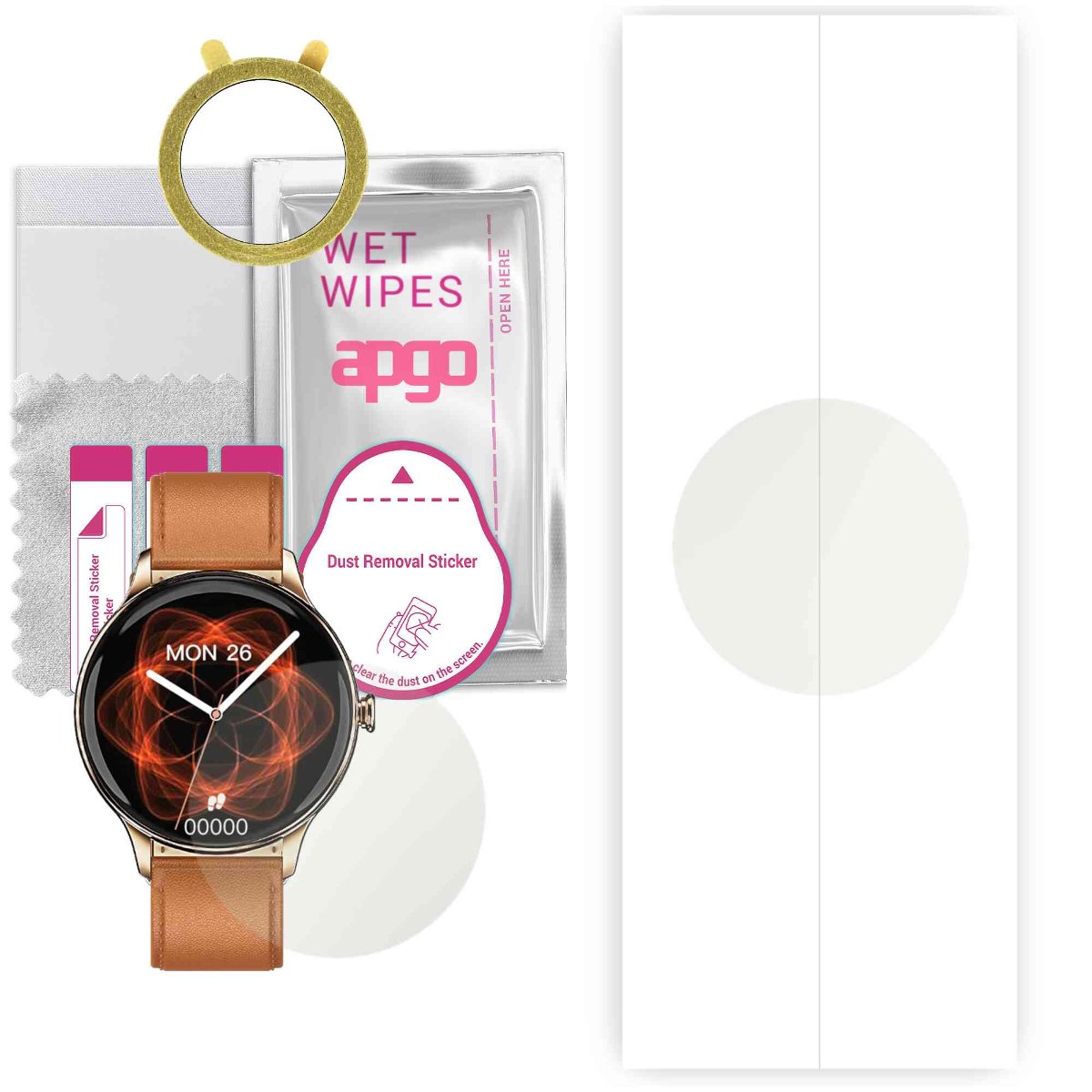 1x Folia hydrożelowa MATOWA do Maxcom FW48 Vanad - apgo Smartwatch Hydrogel MATTE Protection Ochrona na ekran smartwatcha