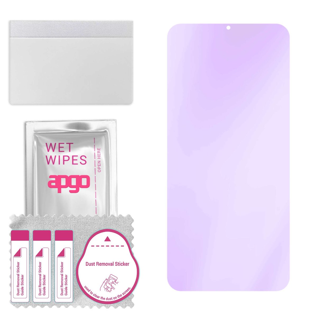 Szkło ochronne na ekran Hybrydowe 9H z filtrem ANTI-BLUE zamiennik hartowanego do Realme C3S - apgo hybrid ANTI-BLUE Flexible Hybrid Glass nie...