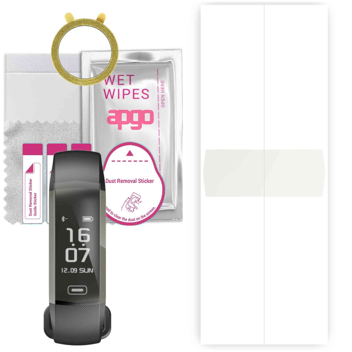 1x Folia hydrożelowa MATOWA do Maxcom FW10 Active - apgo Smartwatch Hydrogel MATTE Protection Ochrona na ekran smartwatcha