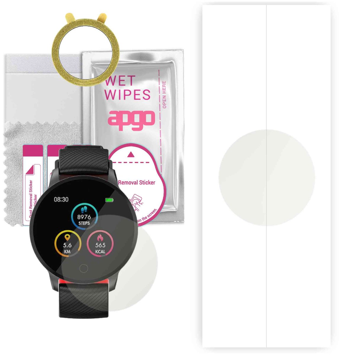 1x Folia hydrożelowa MATOWA do Havit H1113A - apgo Smartwatch Hydrogel MATTE Protection Ochrona na ekran smartwatcha
