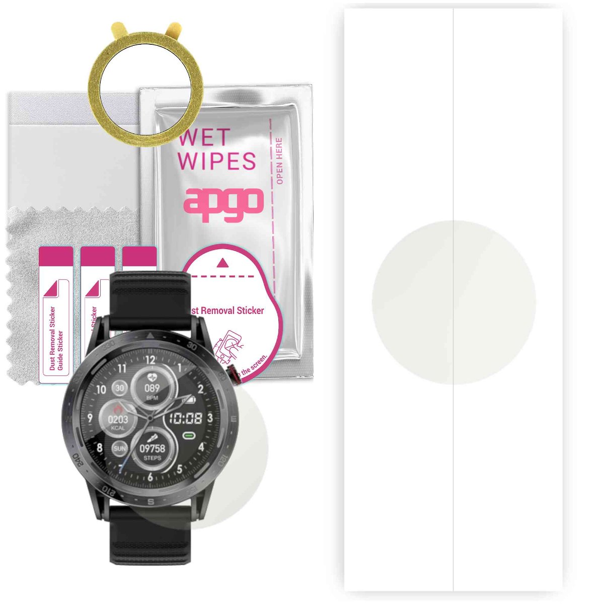 1x Folia hydrożelowa MATOWA do Colmi SKY7 PRO - apgo Smartwatch Hydrogel MATTE Protection Ochrona na ekran smartwatcha