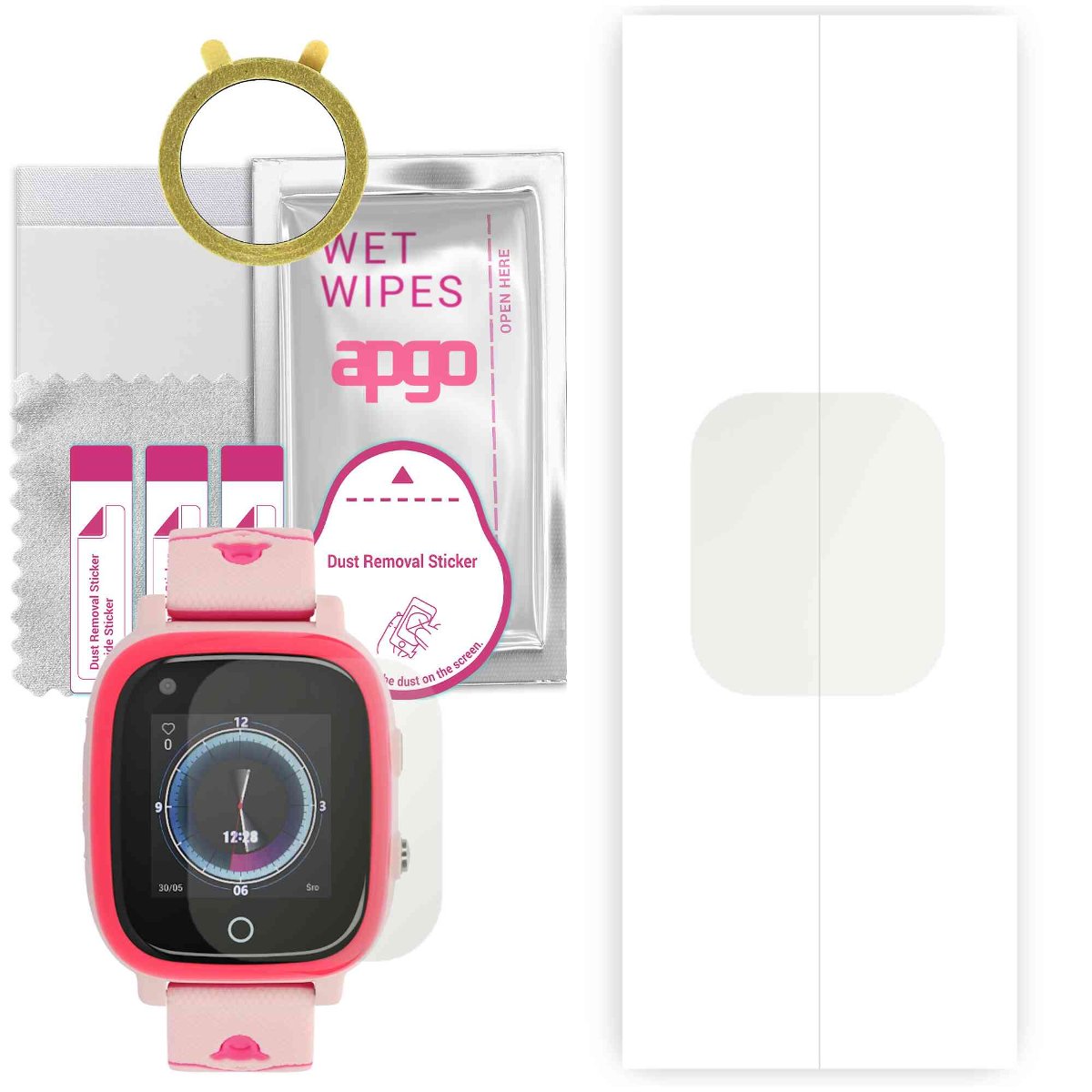 1x Folia hydrożelowa MATOWA do Garett Kids Sun 4G (dla dzieci) - apgo Smartwatch Hydrogel MATTE Protection Ochrona na ekran smartwatcha