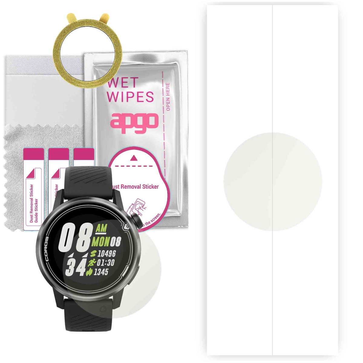 1x Folia hydrożelowa MATOWA do Coros Apex 42mm - apgo Smartwatch Hydrogel MATTE Protection Ochrona na ekran smartwatcha