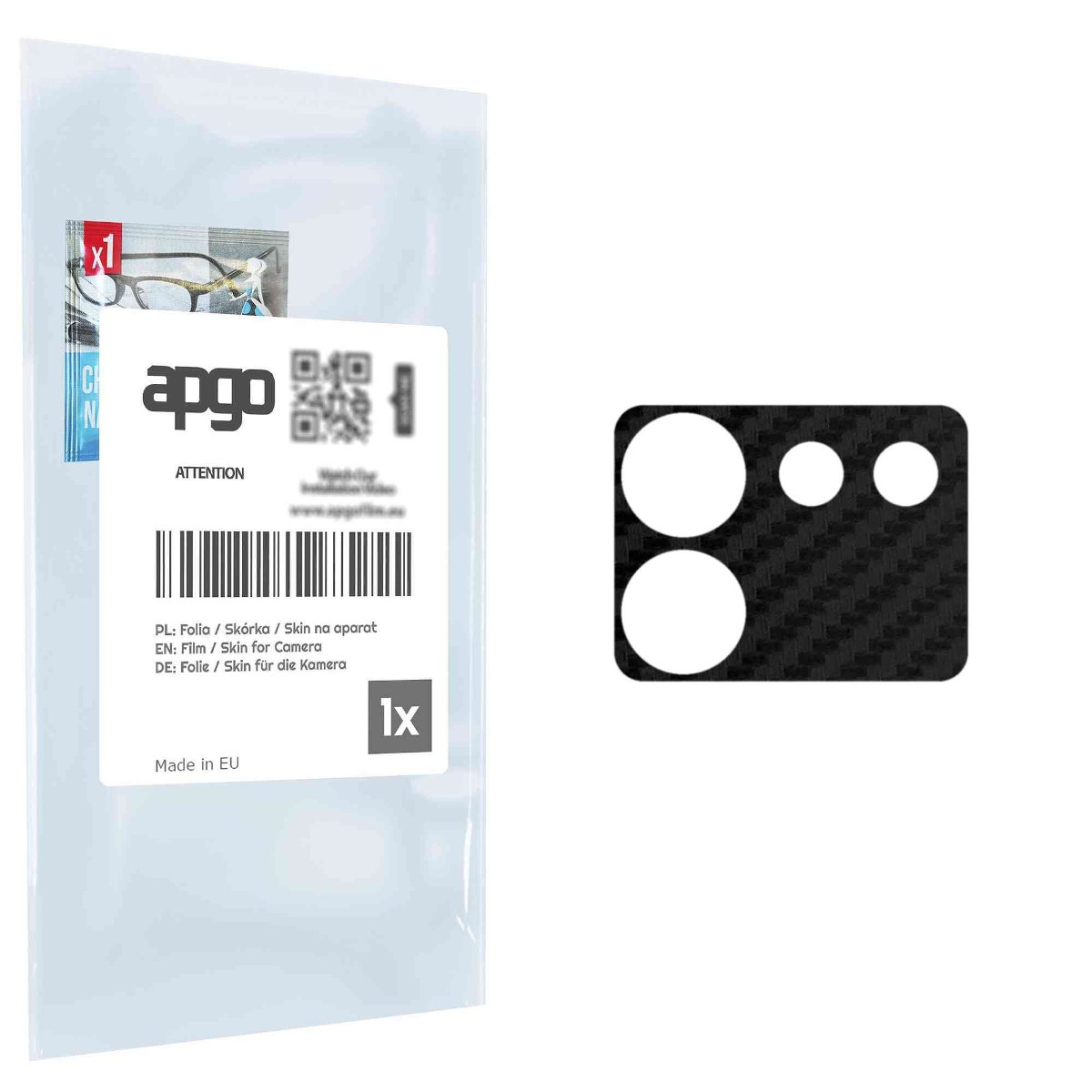 Folia naklejka skórka strukturalna na wyspę aparatu do ZTE Nubia Z50 Ultra - różne kolory na kamerę, obiektyw apgo SKINS Lens Protector