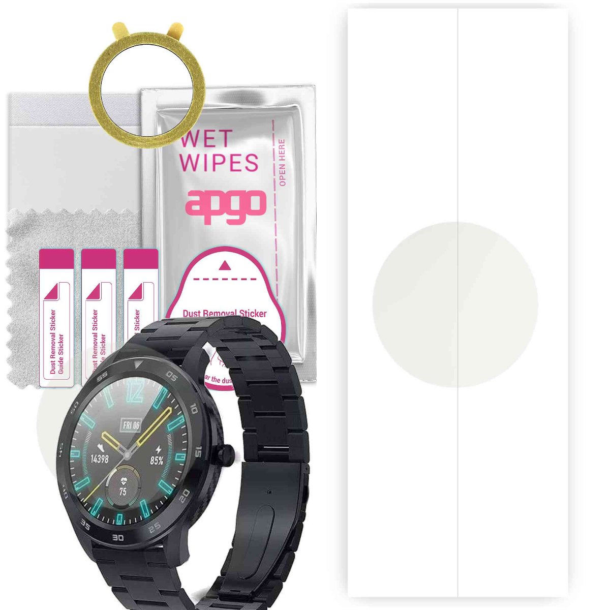 1x Folia hydrożelowa MATOWA do Garett GT22S - apgo Smartwatch Hydrogel MATTE Protection Ochrona na ekran smartwatcha