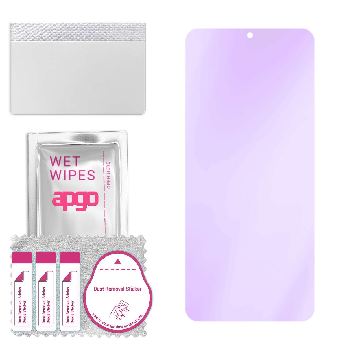 Szkło ochronne na ekran Hybrydowe 9H z filtrem ANTI-BLUE zamiennik hartowanego do Vivo X50E - apgo hybrid ANTI-BLUE Flexible Hybrid Glass nie...