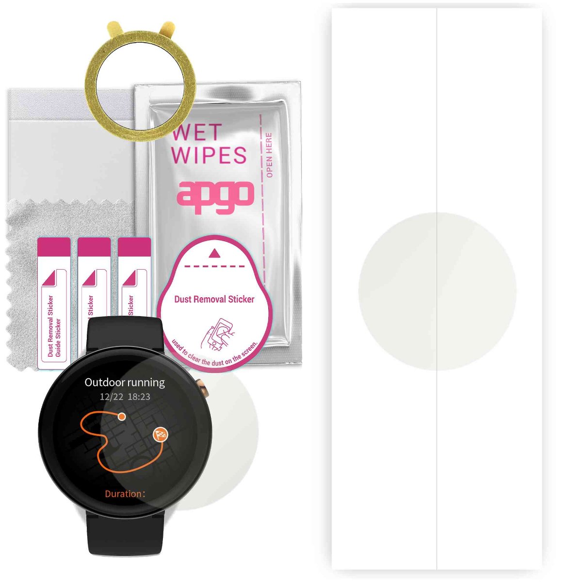 1x Folia hydrożelowa MATOWA do Amazfit Huami NEXO - apgo Smartwatch Hydrogel MATTE Protection Ochrona na ekran smartwatcha