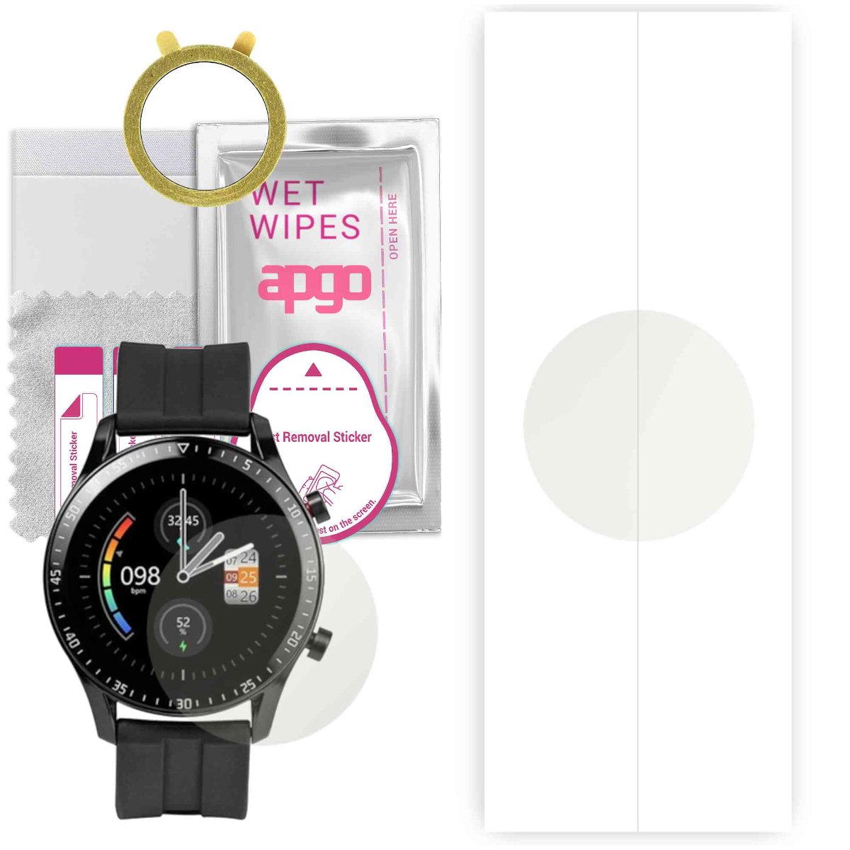 1x Folia hydrożelowa MATOWA do Tracer SM5 Argo - apgo Smartwatch Hydrogel MATTE Protection Ochrona na ekran smartwatcha