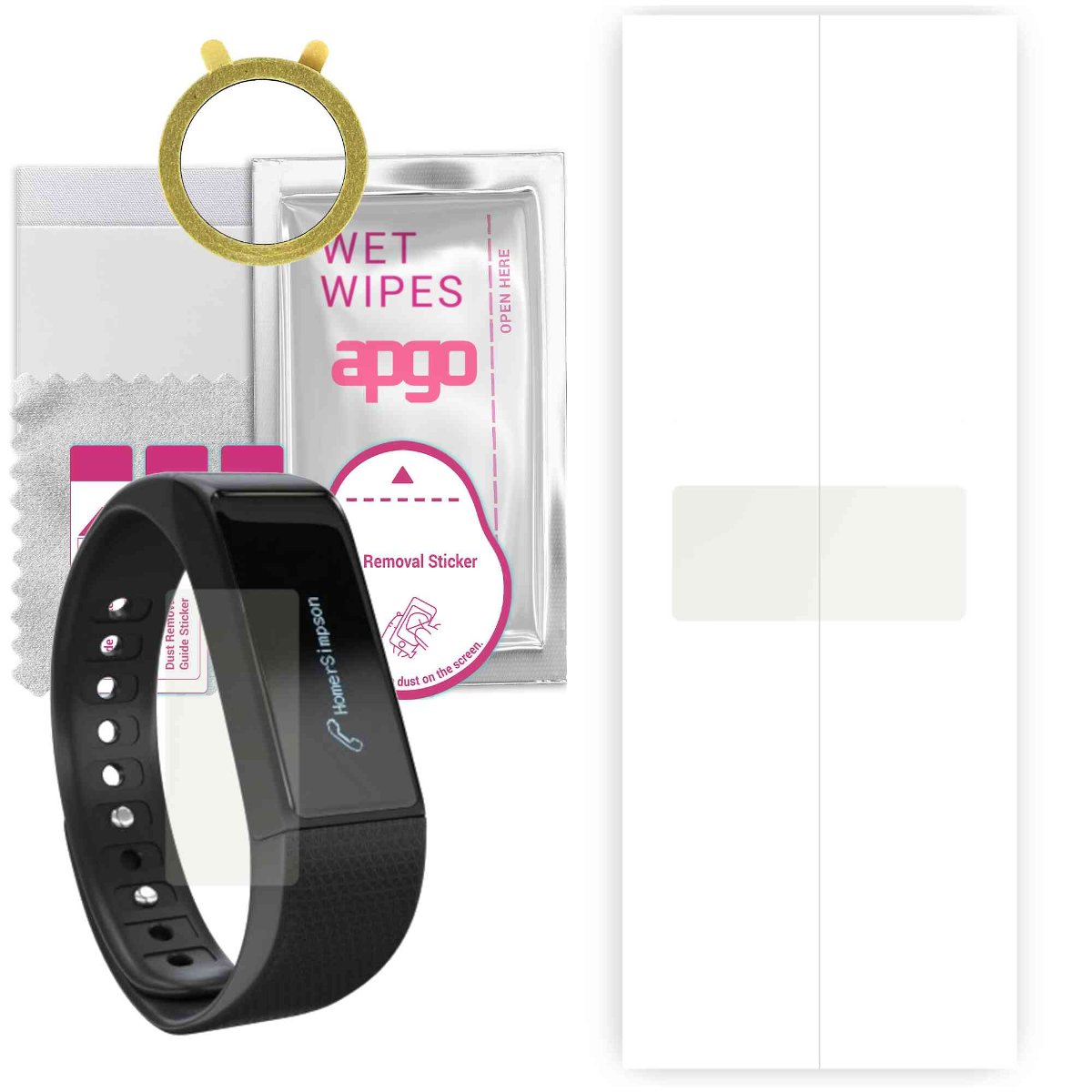 1x Folia hydrożelowa MATOWA do Lamax Bfit  - apgo Smartwatch Hydrogel MATTE Protection Ochrona na ekran smartwatcha