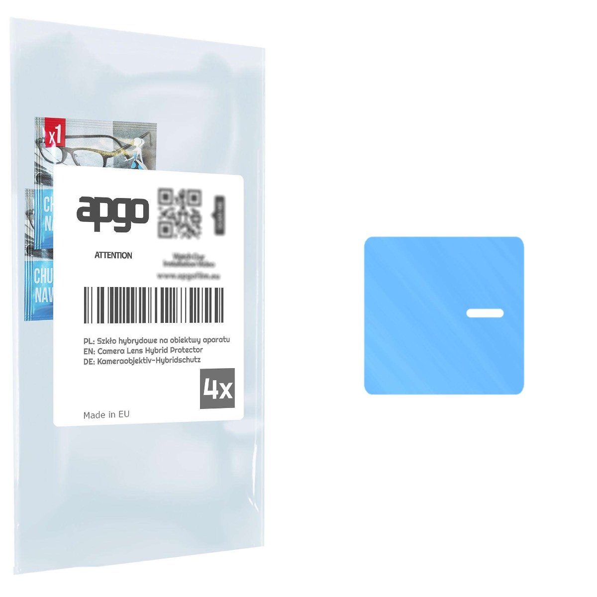 4x Szkło hybrydowe na aparat obiektyw kamerę 9H do Vivo iQOO 11S - apgo hybrid Camera Lens Protector