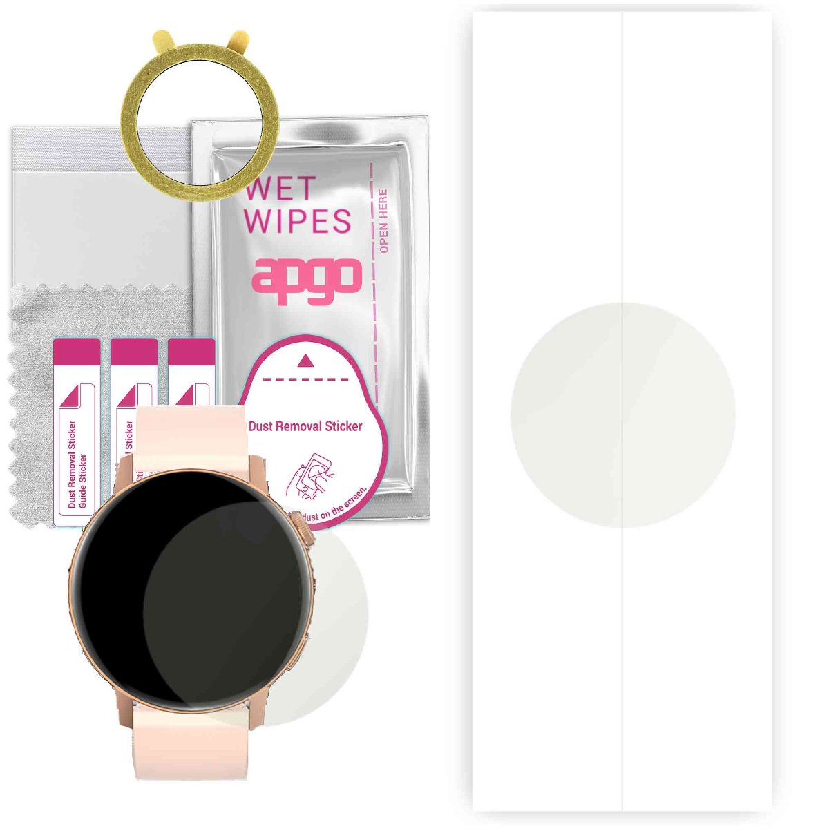 1x Folia hydrożelowa MATOWA do DT NO.1 DT3 Max & Mini - apgo Smartwatch Hydrogel MATTE Protection Ochrona na ekran smartwatcha