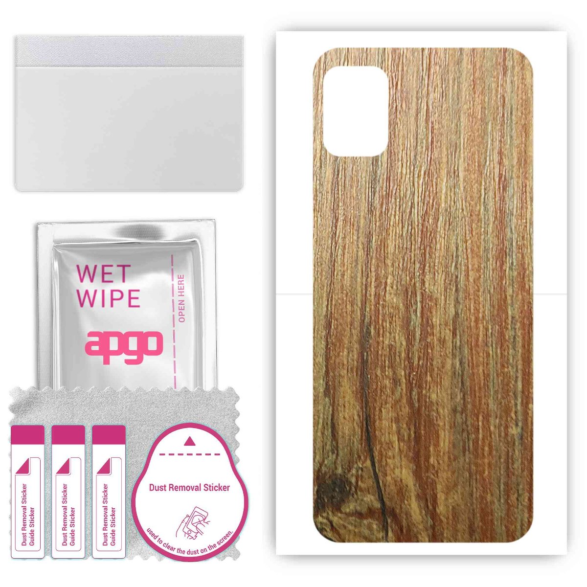 Folia naklejka skórka strukturalna na TYŁ do Nokia C02 -  Drewno Sosna Antyczna - apgo SKINS