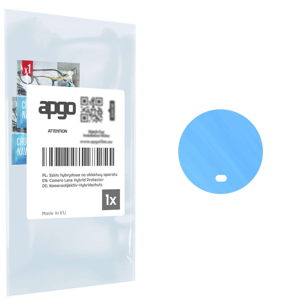 1x Szkło hybrydowe na aparat obiektyw kamerę 9H do Honor Magic5 - apgo hybrid Camera Lens Protector