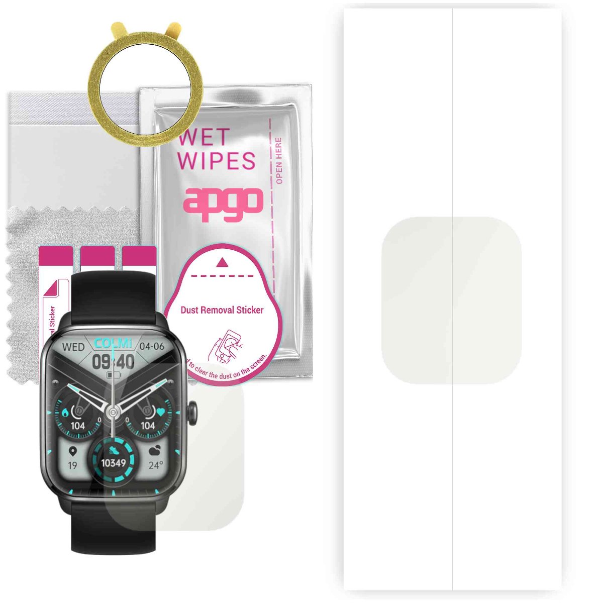 1x Folia hydrożelowa MATOWA do Colmi C61 - apgo Smartwatch Hydrogel MATTE Protection Ochrona na ekran smartwatcha