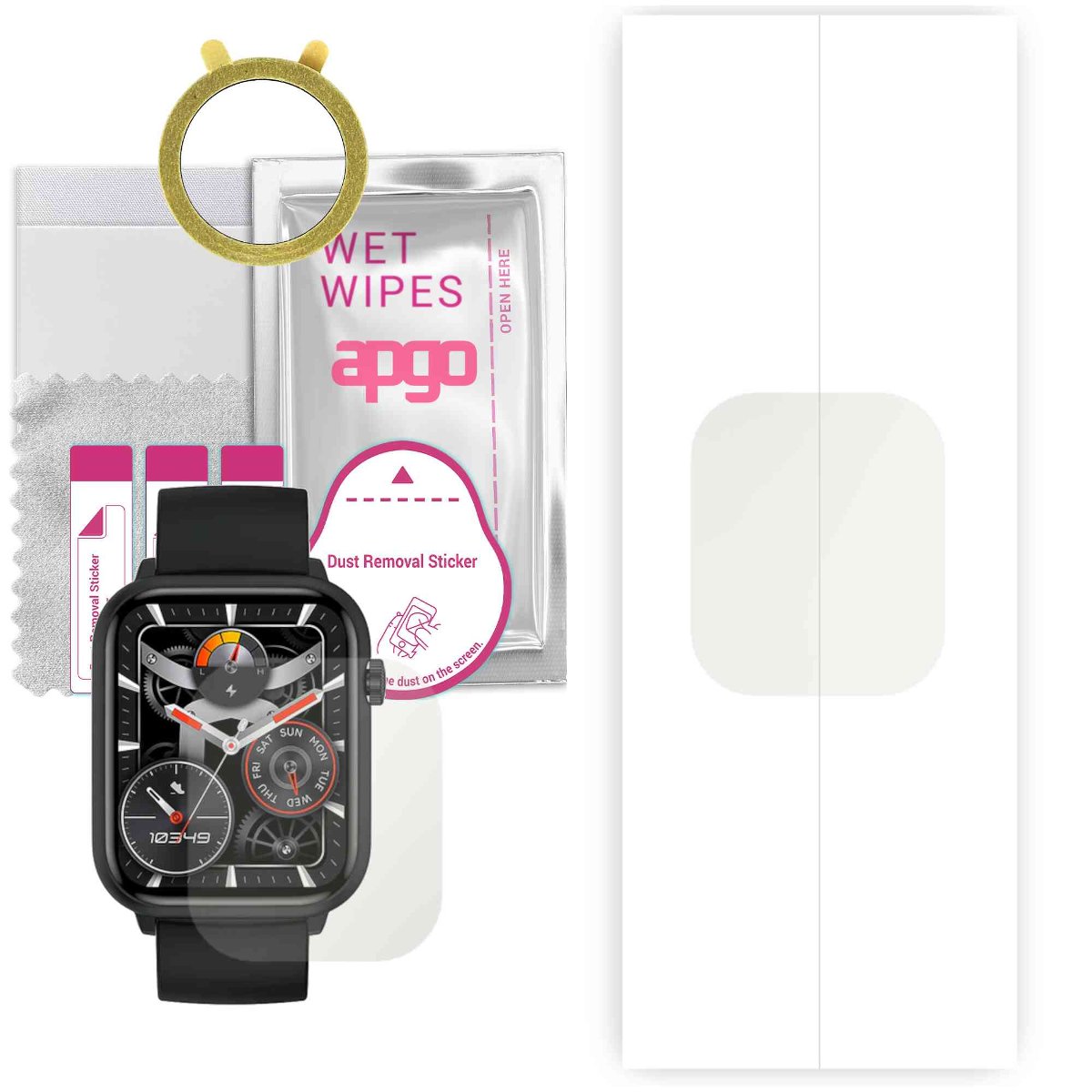 1x Folia hydrożelowa MATOWA do Colmi C80 - apgo Smartwatch Hydrogel MATTE Protection Ochrona na ekran smartwatcha