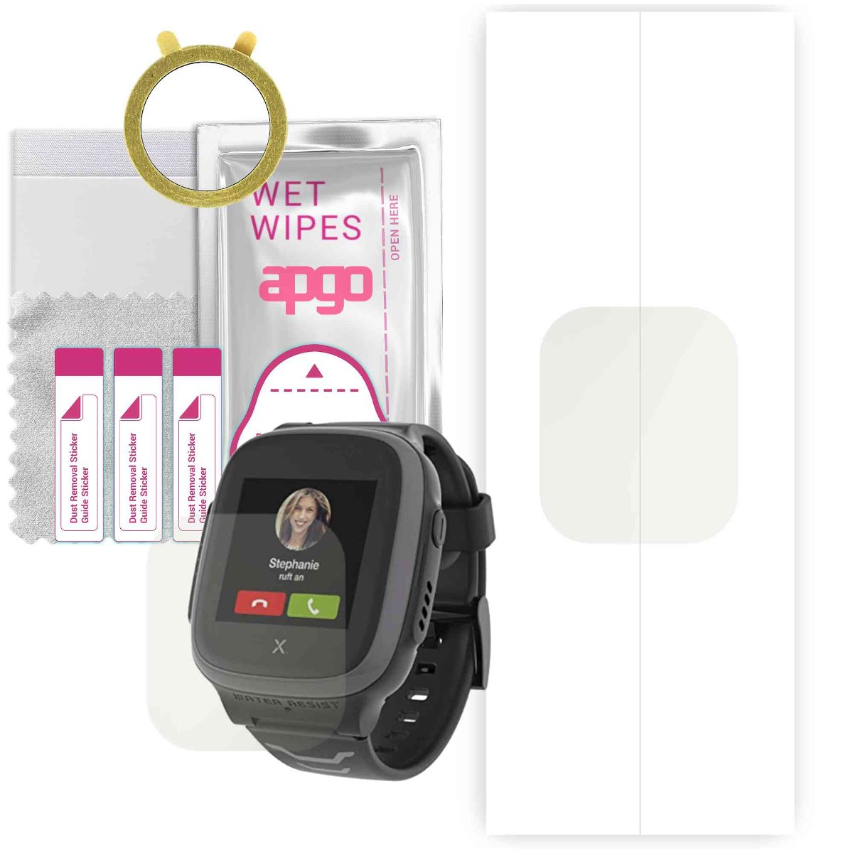 1x Folia hydrożelowa MATOWA do Xplora Kids Watch X5 Play 99930425 - apgo Smartwatch Hydrogel MATTE Protection Ochrona na ekran smartwatcha