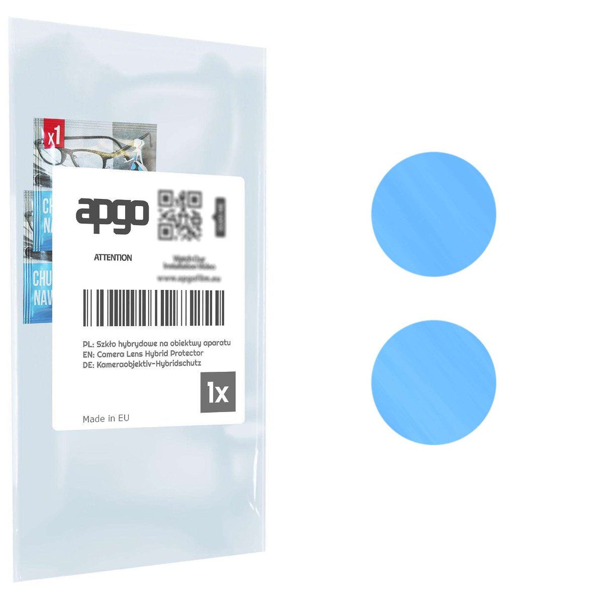 1x Szkło hybrydowe na aparat obiektyw kamerę 9H do Oppo A77 5G - apgo hybrid Camera Lens Protector