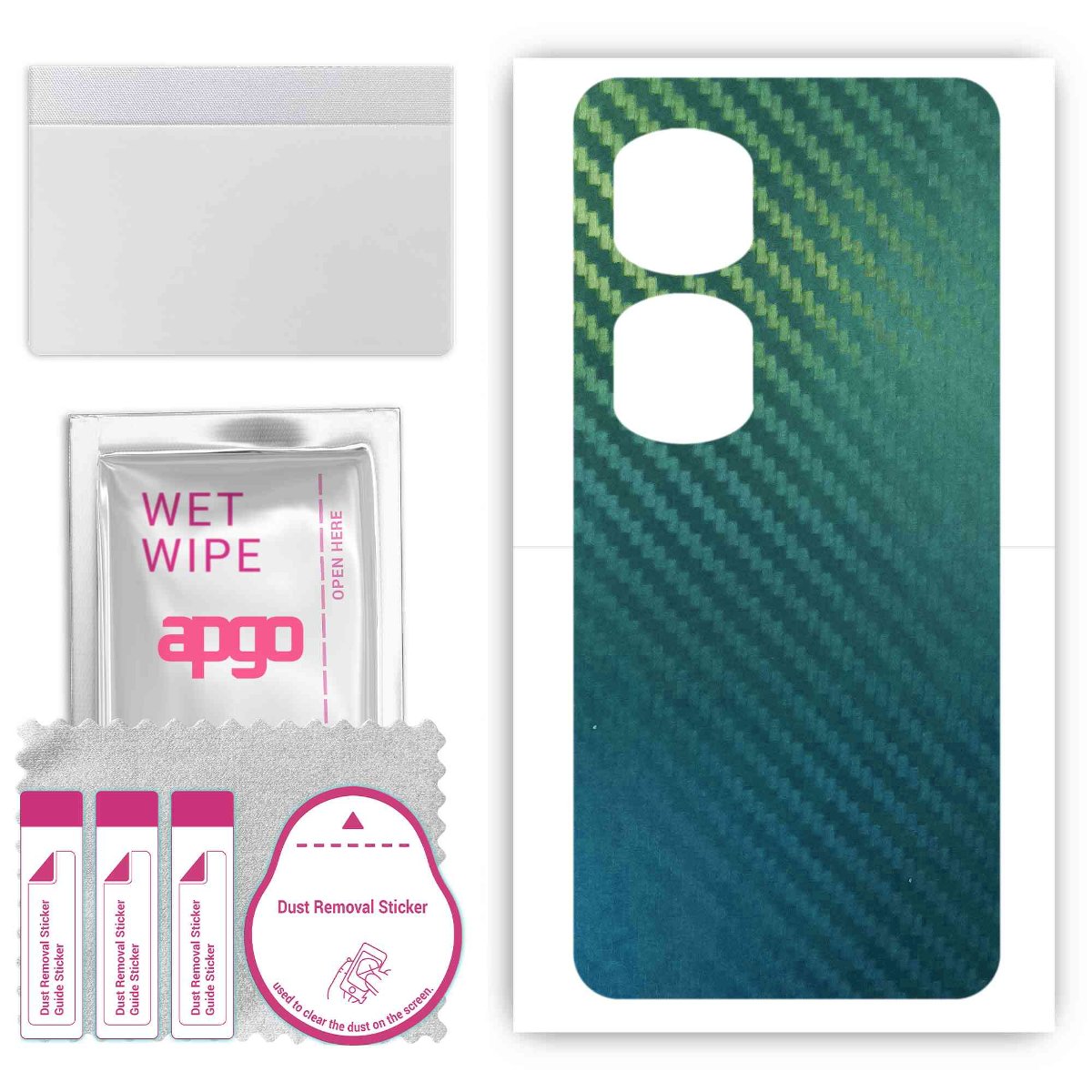 Folia naklejka skórka strukturalna na TYŁ do Honor 90 Pro -  Carbon Kameleon CAKA1 - apgo SKINS