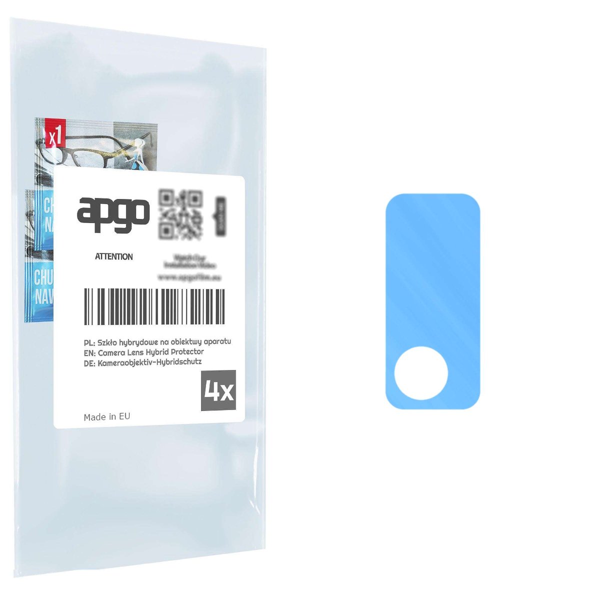 4x Szkło hybrydowe na aparat obiektyw kamerę 9H do Huawei Nova Lite 3 Plus - apgo hybrid Camera Lens Protector