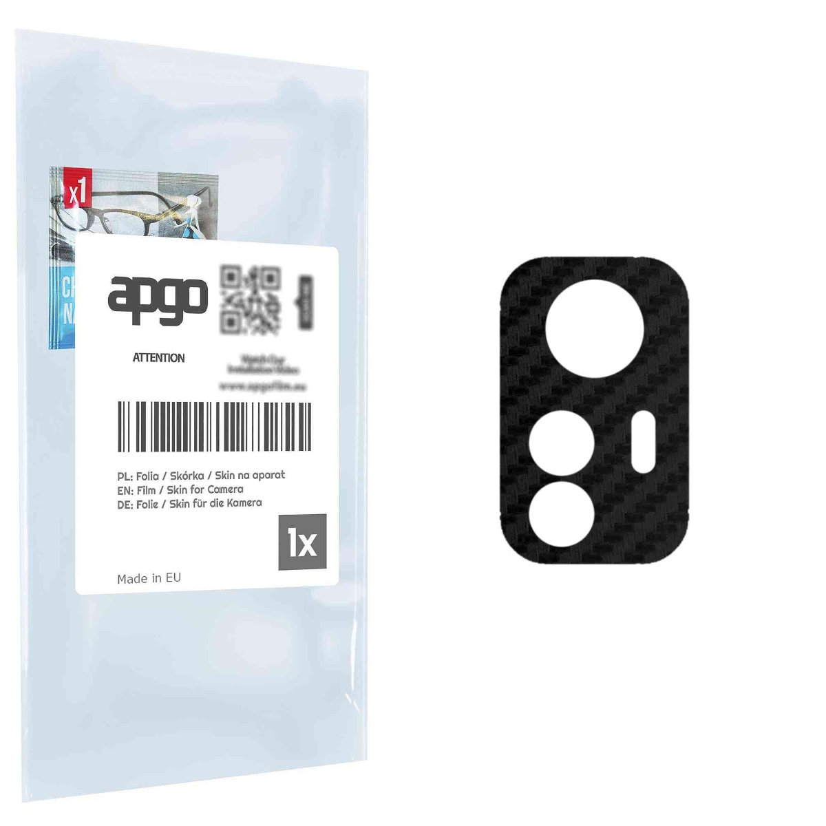 Folia naklejka skórka strukturalna na wyspę aparatu do Redmi Note 12s - różne kolory na kamerę, obiektyw apgo SKINS Lens Protector