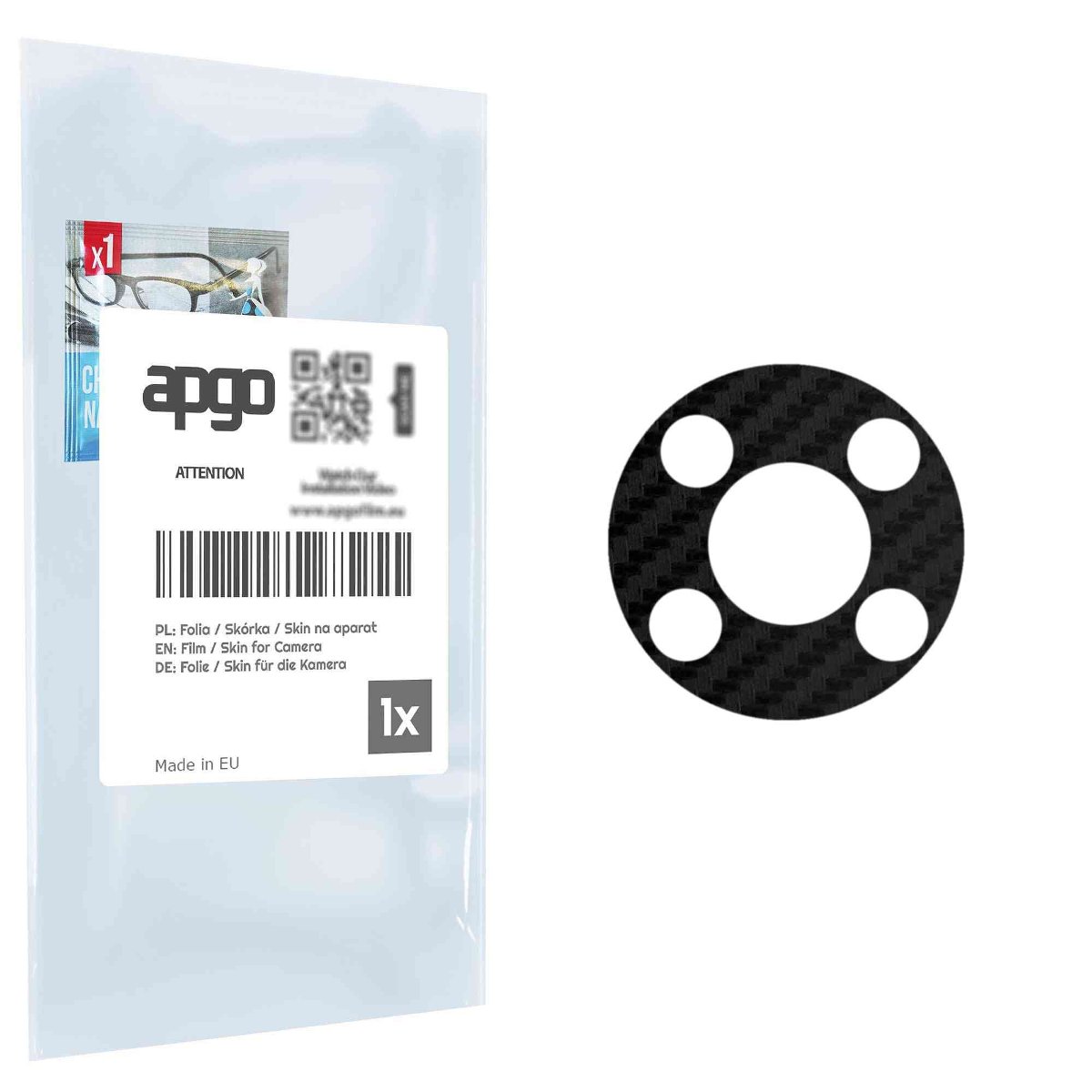 Folia naklejka skórka strukturalna na wyspę aparatu do ZTE Blade A73 5G - różne kolory na kamerę, obiektyw apgo SKINS Lens Protector