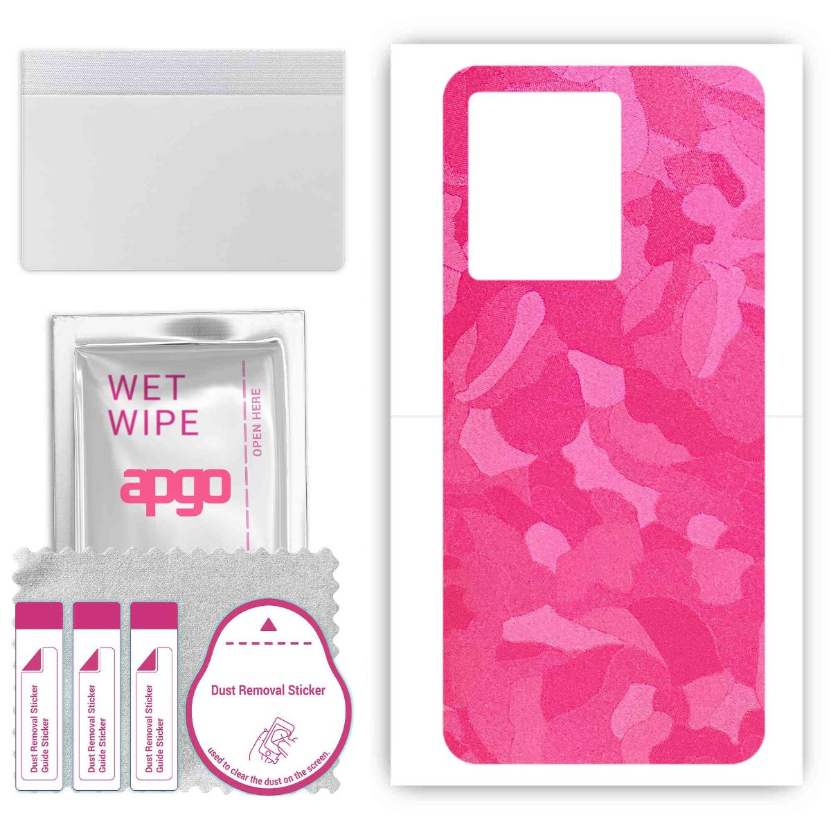 Folia naklejka skórka strukturalna na TYŁ do Vivo IQOO 10 -  Moro | Camo Różowy - apgo SKINS