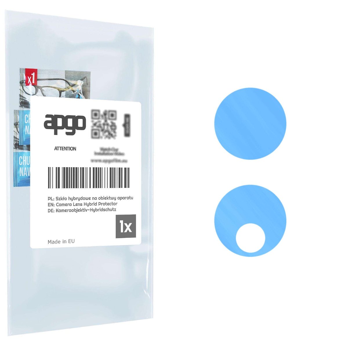 1x Szkło hybrydowe na aparat obiektyw kamerę 9H do Vivo Y77 5G - apgo hybrid Camera Lens Protector