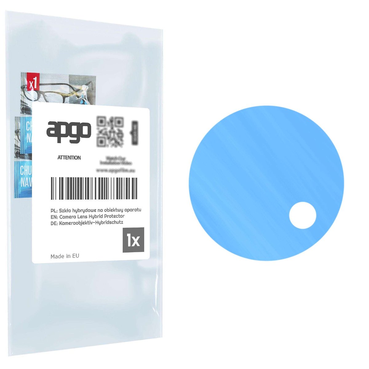 1x Szkło hybrydowe na aparat obiektyw kamerę 9H do Huawei Enjoy 50 Pro - apgo hybrid Camera Lens Protector