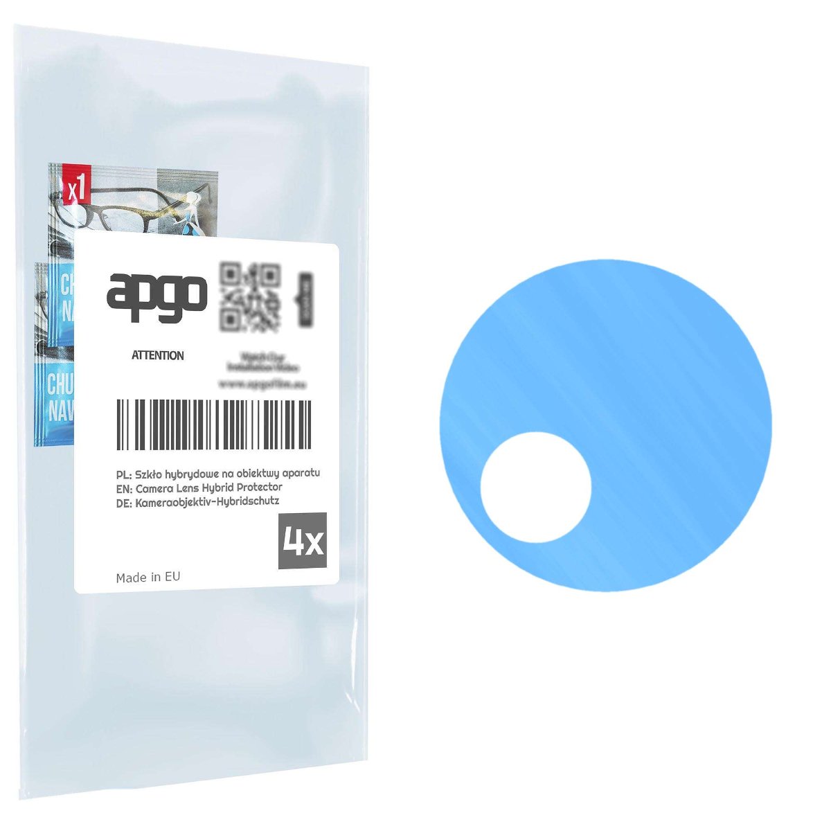 4x Szkło hybrydowe na aparat obiektyw kamerę 9H do Ulefone Note 15 - apgo hybrid Camera Lens Protector
